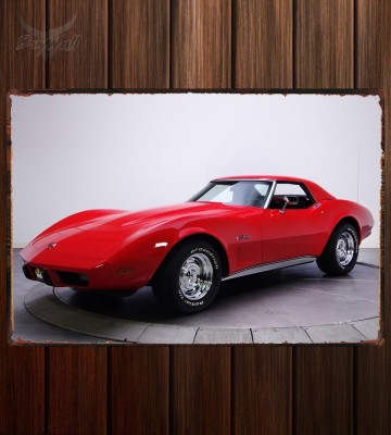 Металлическая табличка Corvette Stingray Convertible  206